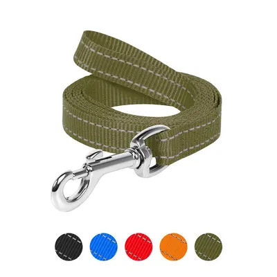 Повідець Dog Extreme з нейлону, хакі