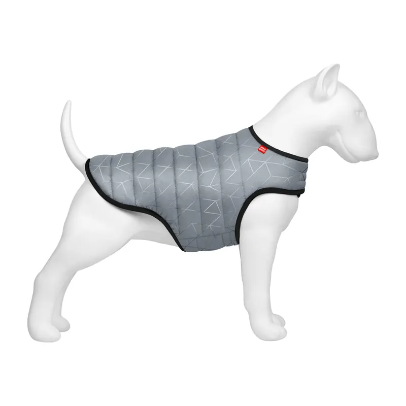Куртка-накидка для собак WAUDOG Clothes світловідбивна, сірий