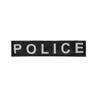 Змінний надпис "Dog Extreme" "POLICE" великий для шлеї "POLICE" 3-4, чорний