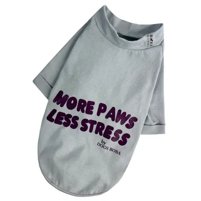 Футболка Less Stress сіра
