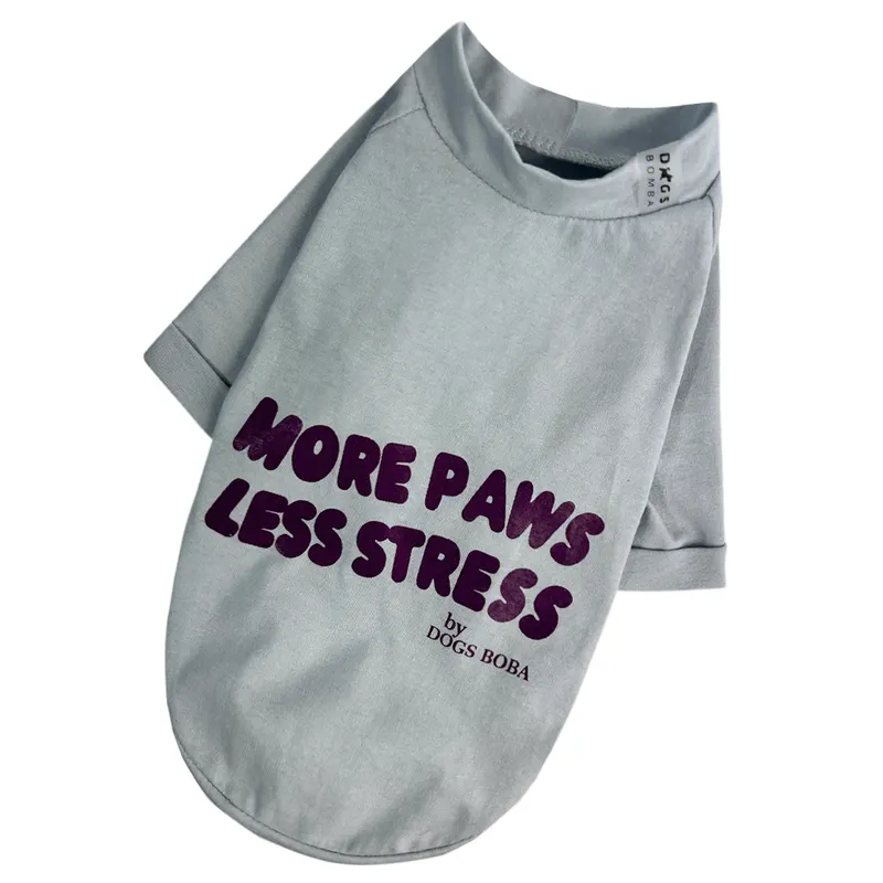 Футболка Less Stress сіра