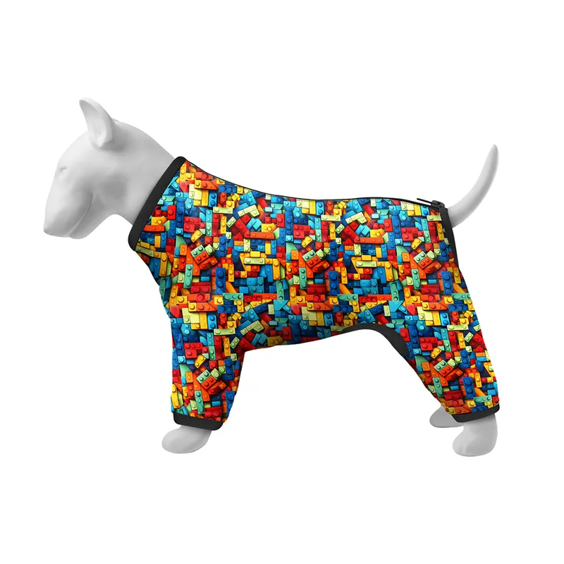 Вітровка для собак WAUDOG Clothes, малюнок "Блоки"