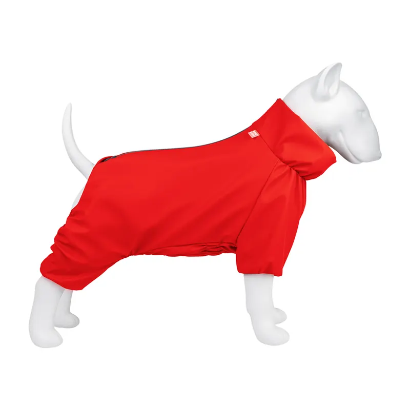 Дощовик для собак WAUDOG Clothes, водонепроникний, червоний
