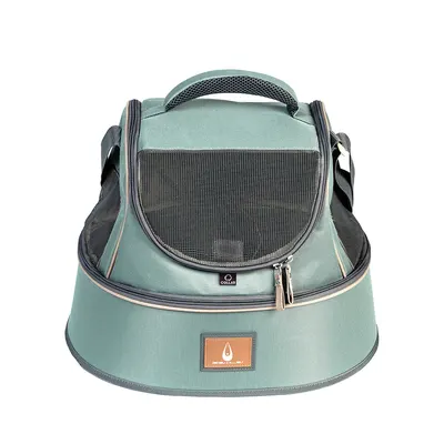 Сумка-переноска 3 в 1 COLLAR 44 x 32 x 32, сірий-зелений