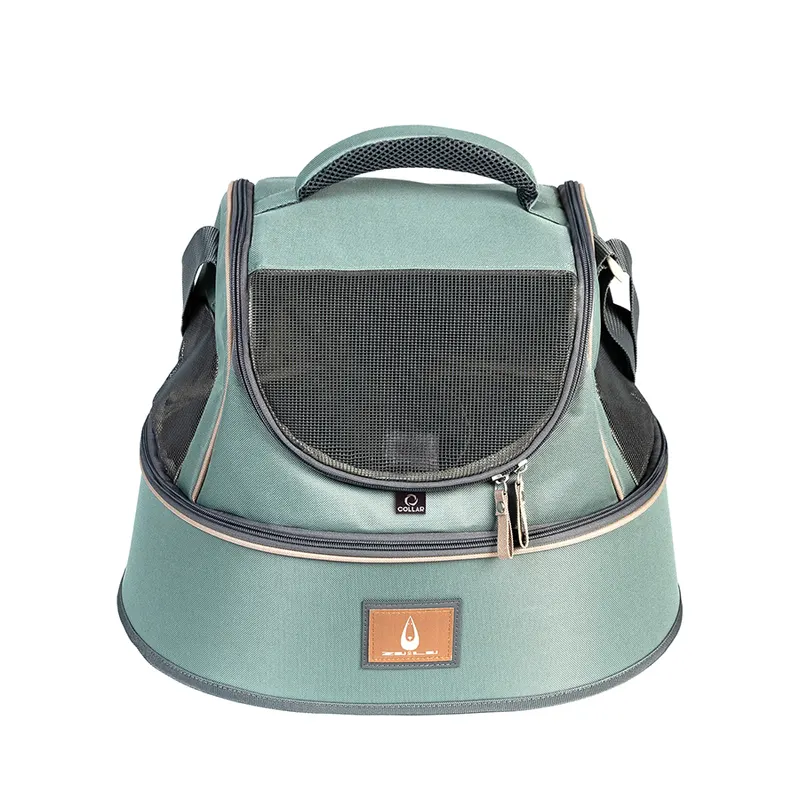 Сумка-переноска 3 в 1 COLLAR 44 x 32 x 32, сірий-зелений