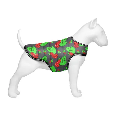 Куртка-накидка для собак WAUDOG Clothes, малюнок "Калина"