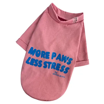 Футболка Less Stress пудра
