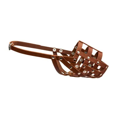 Намордник м'який CoLLaR Амуніція зі шкіри, коричневий