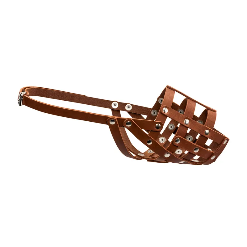 Намордник м'який CoLLaR Амуніція зі шкіри, коричневий